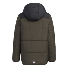 adidas Winter Insulation Jacket Padded Dark Olive Green Kids